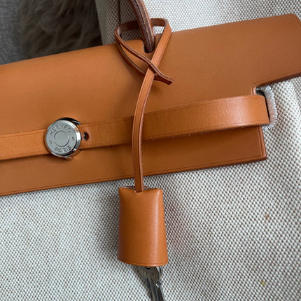 Preloved Authentic Hermes Herbag Zip