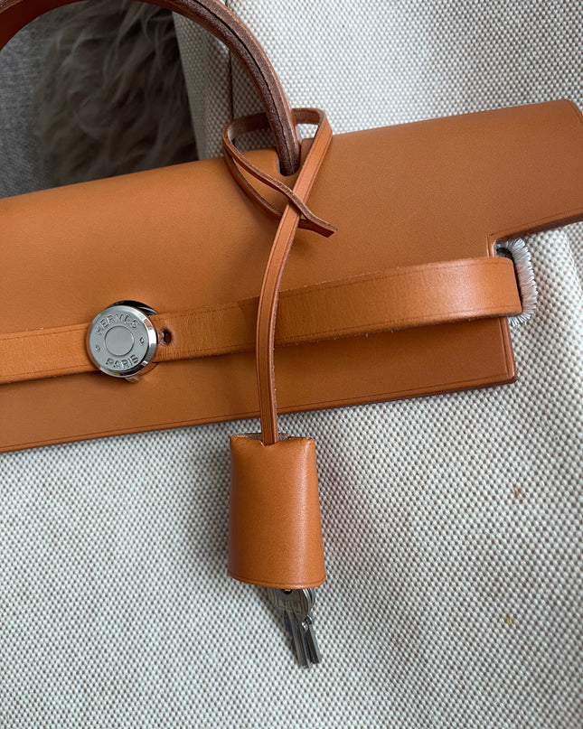 Preloved Authentic Hermes Herbag Zip