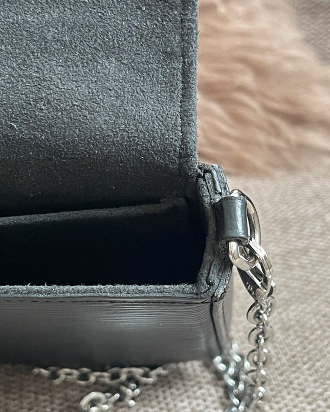 Preloved Authentic Louis Vuitton Félicie Pochette in Black Epi Leather