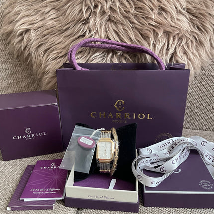 Preloved Authentic Charriol St-Tropez Ladies Watch — Two-Tone Silver Cable & Gold