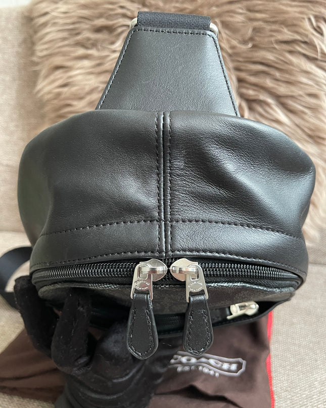 Preloved Authentic Coach Charter Crossbody Sling Bag in Signature Canvas