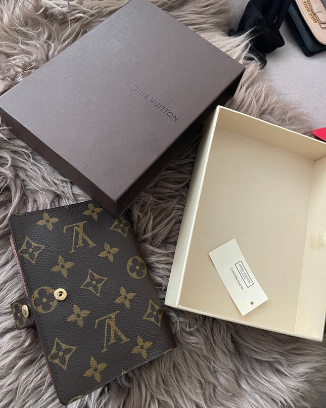 Preloved Authentic Louis Vuitton Agenda PM notebook cover monogram
