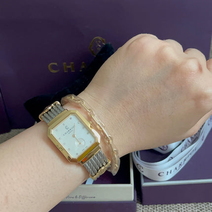 Preloved Authentic Charriol St-Tropez Ladies Watch — Two-Tone Silver Cable & Gold