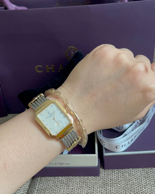 Preloved Authentic Charriol St-Tropez Ladies Watch — Two-Tone Silver Cable & Gold