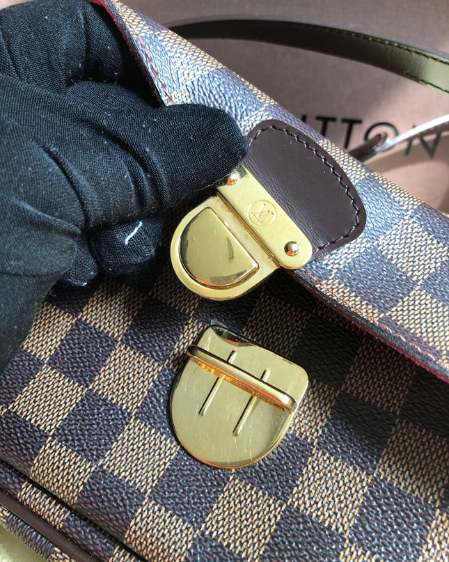 Preloved Louis Vuitton Brown Damier Ebene  Ravello GM