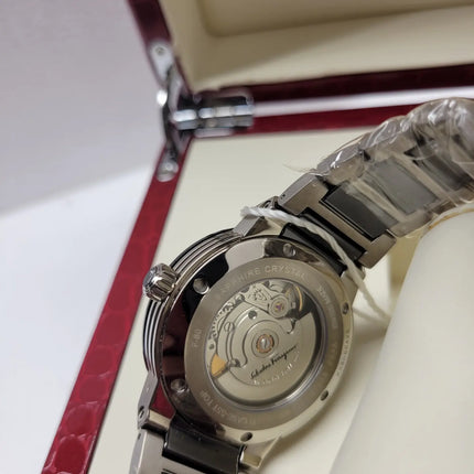 Preloved Authentic SALVATORE FERRAGAMO F-80 FACTORY DIAMOND AUTOMATIC UNISEX
