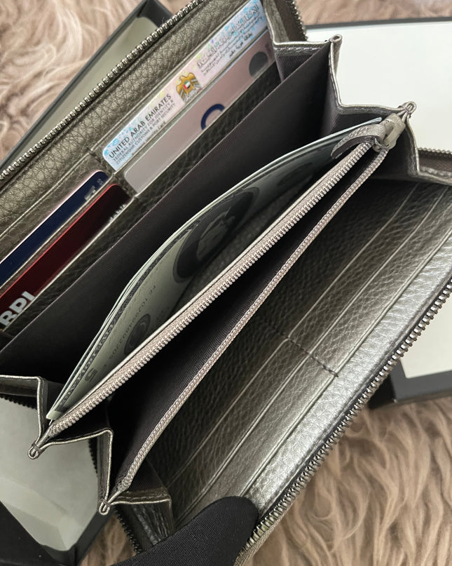 Preloved Authentic Rank A- Gucci Soho Zip-Around Wallet