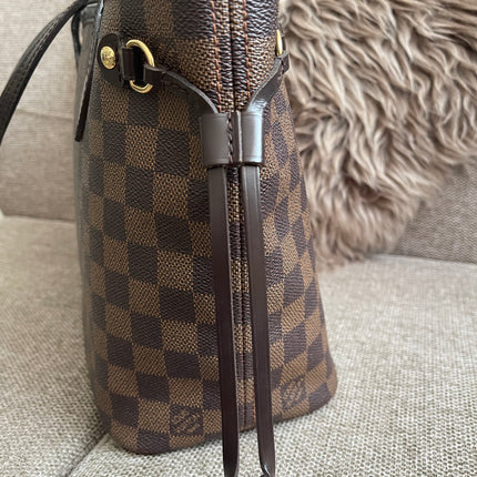 Preloved Authentic Louis Vuitton Neverfull PM — Damier Ebène Canvas