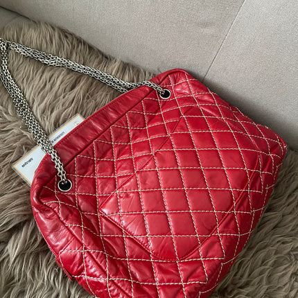 Preloved Authentic Chanel Reissue Camera Bag with silver-tone chain straps