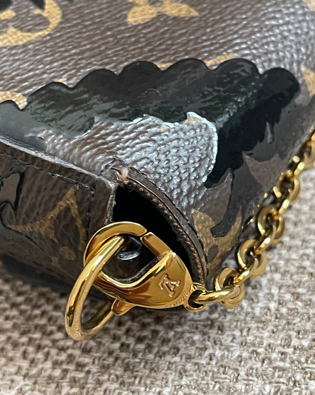 Preloved Authentic LV Félicie Pochette – Limited Edition Floral Jacquard Canvas