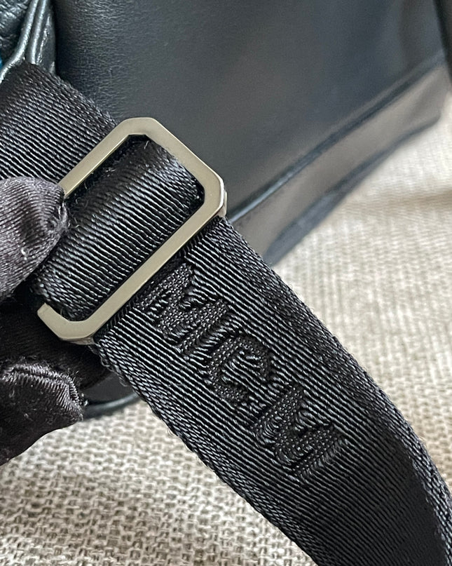 Preloved Authentic MCM Stark Backpack in Blue Black Visetos