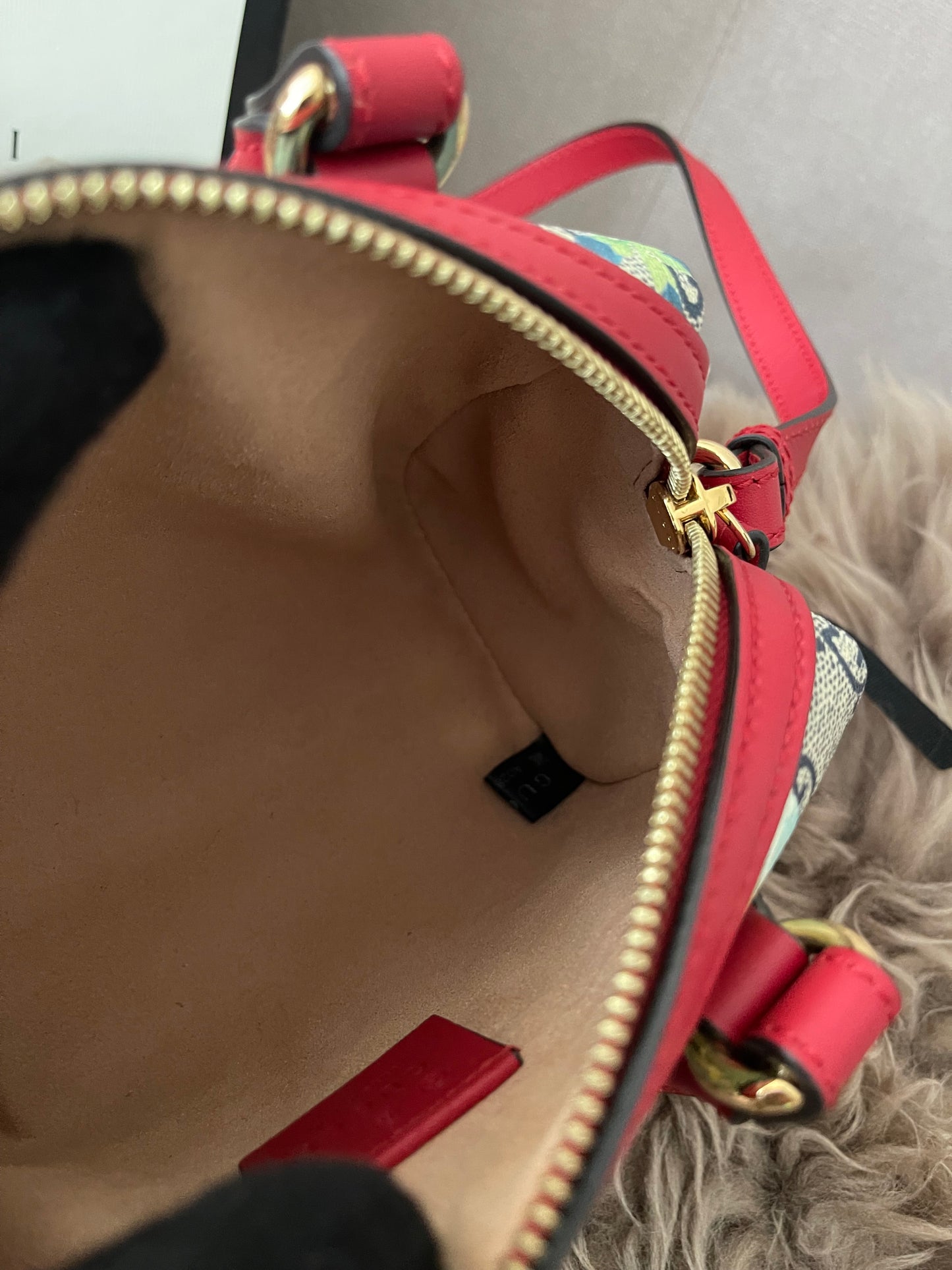 Preloved Authentic Gucci GG Blooms Mini Boston Bag
