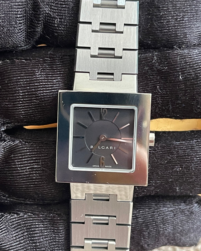 Preloved Authentic Bvlgari Quadrato SQ22 SS Ladies Watch