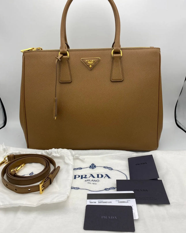 Preloved Authentic Prada Saffiano leather Canella NWOT