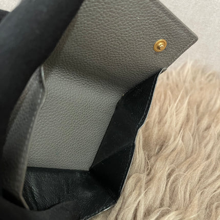 Preloved Authentic Yves Saint Laurent Trifold Compact Wallet