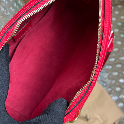 Preloved Louis Vuitton Red Epi Jasmin Handbag w/provided strap