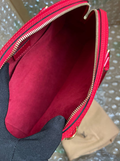 Preloved Louis Vuitton Red Epi Jasmin Handbag w/provided strap