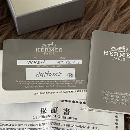 Preloved Authentic Hermès Clipper Watch (2-Tone)