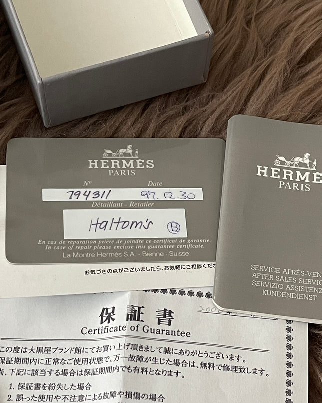 Preloved Authentic Hermès Clipper Watch (2-Tone)