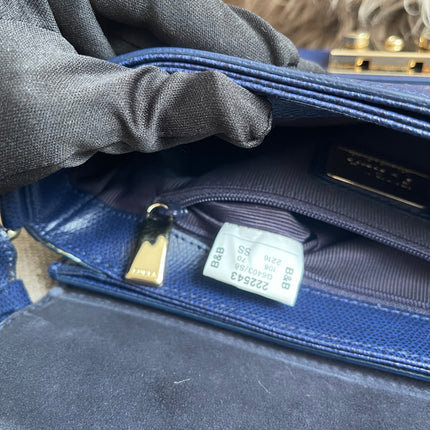 Preloved Authentic Furla Metropolis Small Shoulder Bag Navy Blue