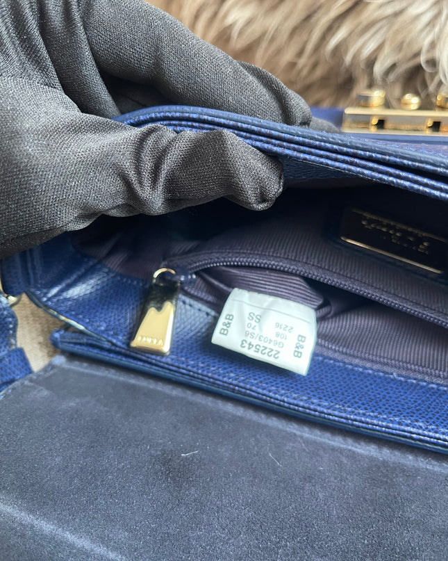 Preloved Authentic Furla Metropolis Small Shoulder Bag Navy Blue