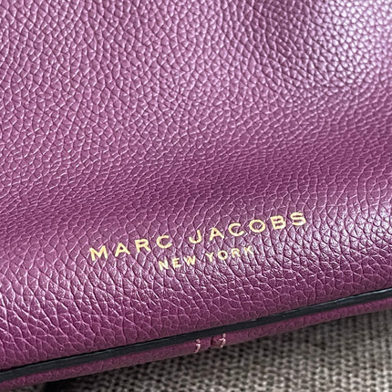Preloved Authentic Marc Jacobs Interlock Saddle Bag in Plum