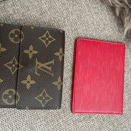 Preloved Authentic LV Bundle Tote, Epi Card Holder & Monogram Wallet