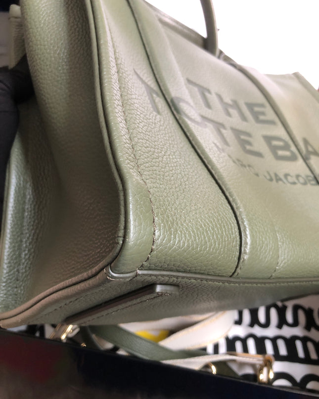 Preloved Marc Jacobs the medium leather tote bag in Green