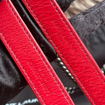Preloved Authentic Saint Laurent Niki Baby Shoulder Bag — Red