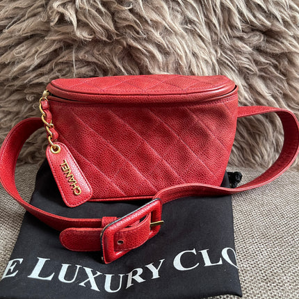 Preloved Authentic Chanel Vintage Quilted Waist Bag