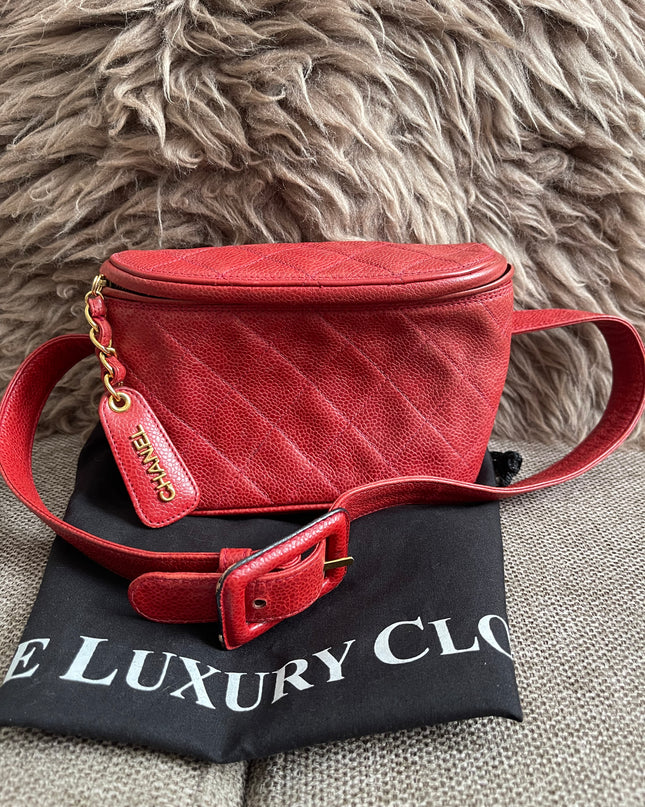 Preloved Authentic Chanel Vintage Quilted Waist Bag
