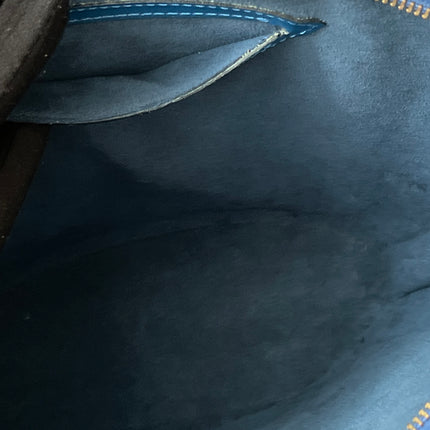 Preloved Authentic Louis Vuitton Saint Jacques bag in blue Epi leather
