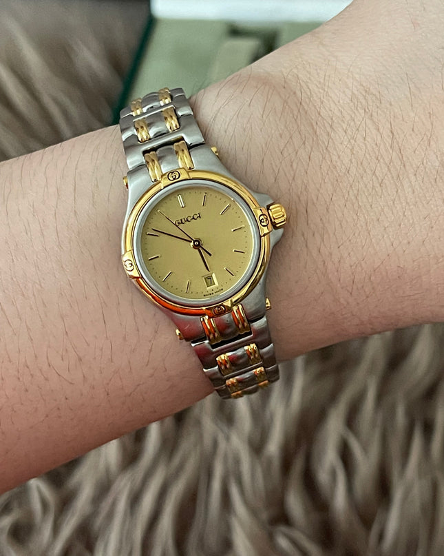 Preloved Authentic Gucci (Vintage) Gold Dial Tone Watch