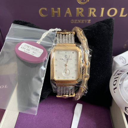 Preloved Authentic Charriol St-Tropez Ladies Watch — Two-Tone Silver Cable & Gold