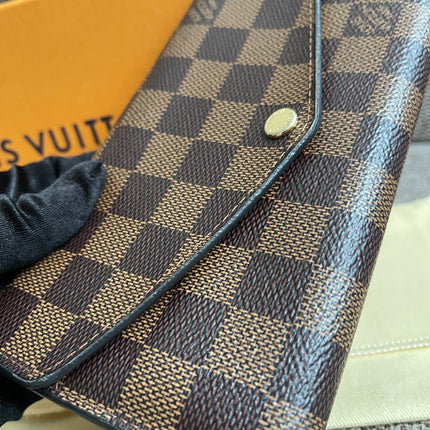 Preloved Authentic Louis Vuitton Sarah Wallet in Damier Ebene