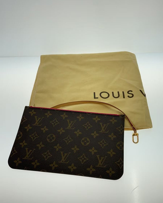 Preloved Authentic LOUIS VUITTON 2) Neverfull GM Monogram Canvas, Fuchsia, PVC, Brown, All-Over Print, M40991