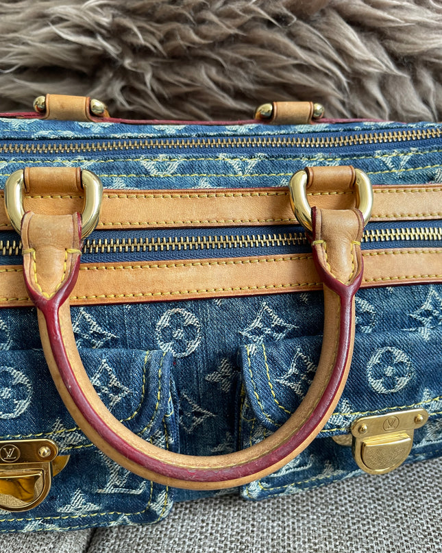 Preloved Authentic Louis Vuitton Neo Speedy Monogram Denim Handbag