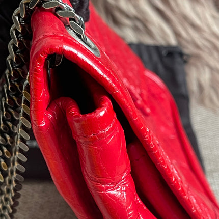 Preloved Authentic Saint Laurent Niki Baby Shoulder Bag — Red