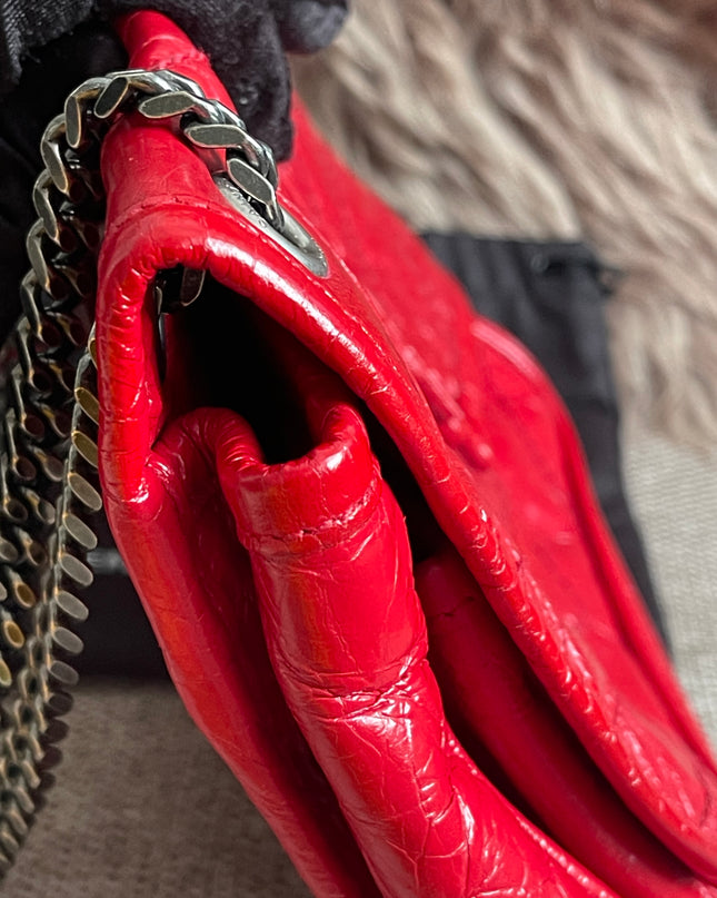 Preloved Authentic Saint Laurent Niki Baby Shoulder Bag — Red