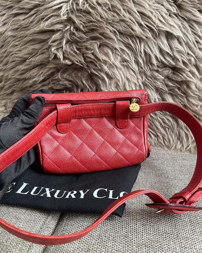 Preloved Authentic Chanel Vintage Quilted Waist Bag