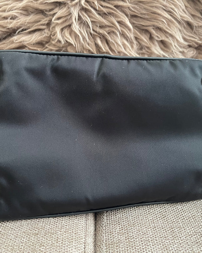 Preloved Authentic Prada Tessuto Nylon Tote Bag Black with Crossbody Strap