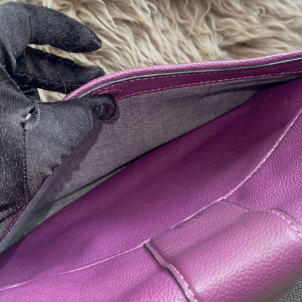 Preloved Authentic Marc Jacobs Interlock Saddle Bag in Plum