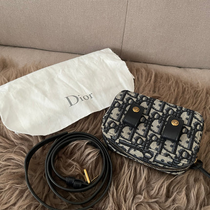 Preloved Authentic Dior Oblique belt pouch