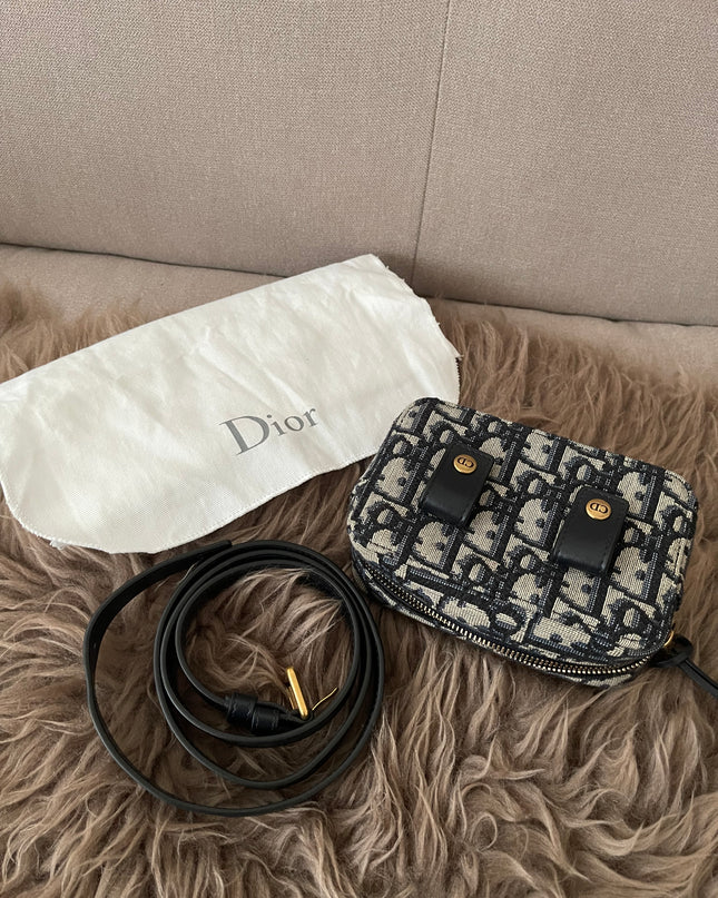 Preloved Authentic Dior Oblique belt pouch