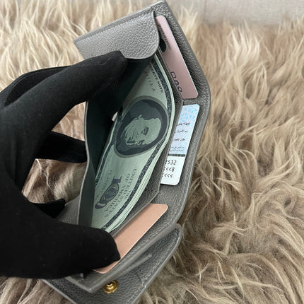 Preloved Authentic Yves Saint Laurent Trifold Compact Wallet