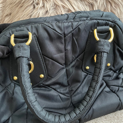 Preloved Authentic Prada Quilted Nylon Tessuto Bomber Bag – Black