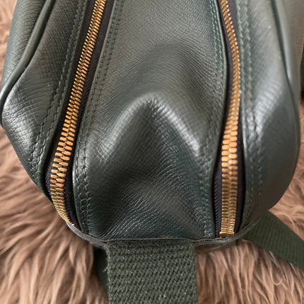 Preloved Authentic Louis Vuitton Green Taiga Leather Reporter PM Messenger Bag