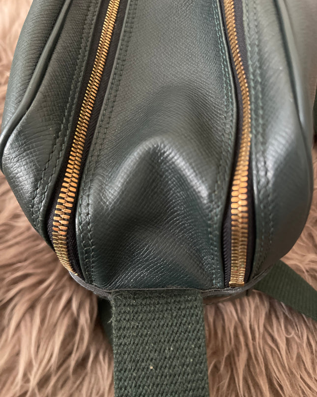 Preloved Authentic Louis Vuitton Green Taiga Leather Reporter PM Messenger Bag