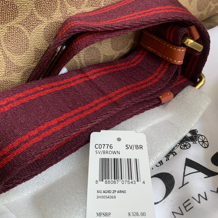 COACH Field Tote in Signature Canvas with Horse & Carriage Print