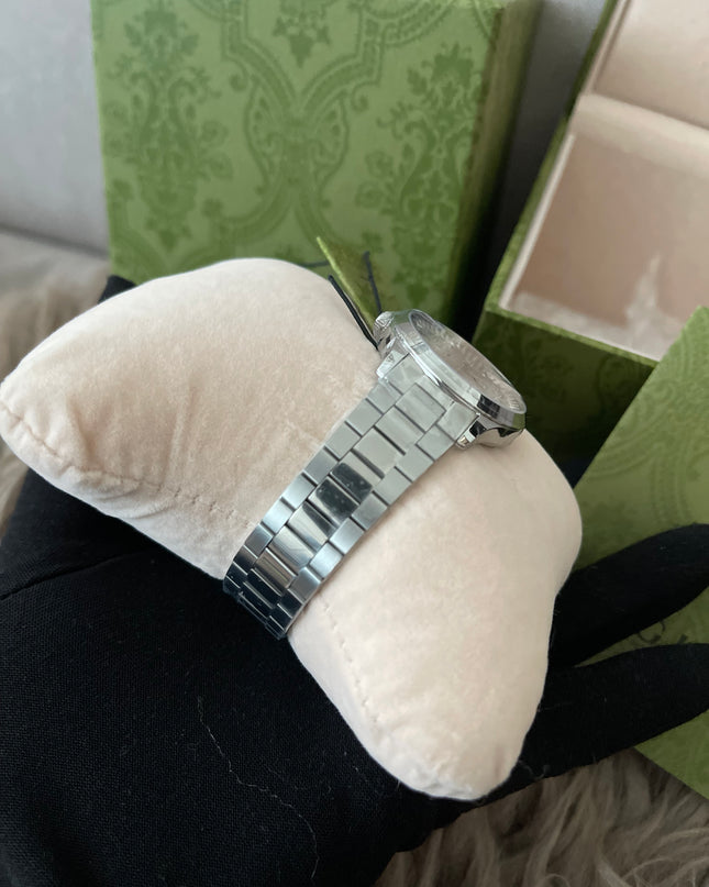 Preloved Authentic unused Gucci G-Timeless bee 32mm stainless steel watch